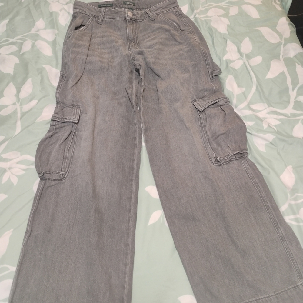 Wild Fable Gray Flare & Wide Leg Jeans